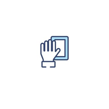   kavram 2 renkli simge. basit satır öğesi illüstrasyon. outl