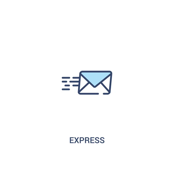 Express concept 2 έγχρωμο εικονίδιο. εικόνα απλού στοιχείου γραμμής — Διανυσματικό Αρχείο
