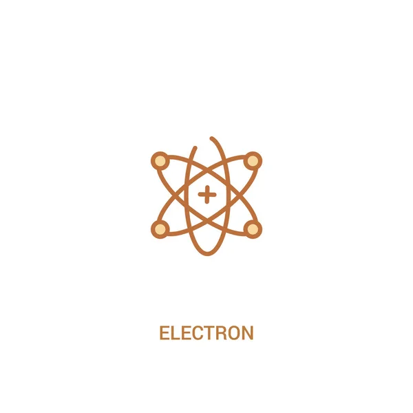 Koncepcja elektronowa 2 kolorowa ikona. prosty element linii ilustratio — Wektor stockowy