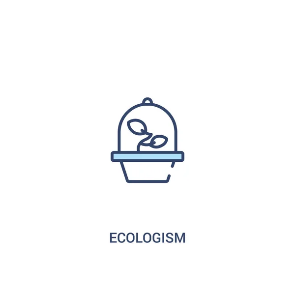 Ecologism concept 2 colored icon. simple line element illustrati — Stock Vector
