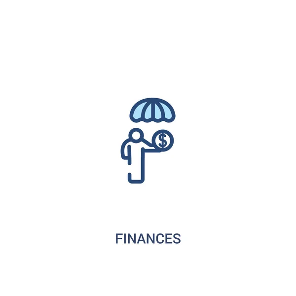 Finances concept 2 gekleurd icoon. eenvoudig lijn element Illustratio — Stockvector