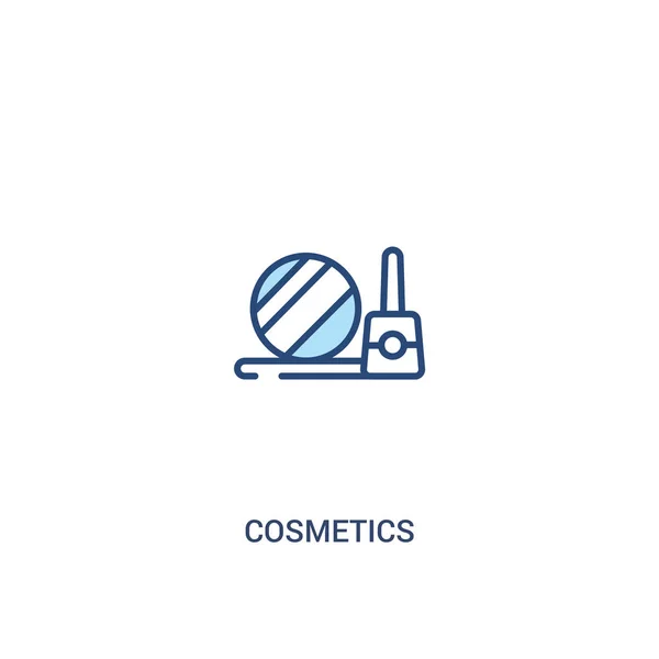 Concepto de cosméticos 2 icono de color. elemento de línea simple illustrati — Archivo Imágenes Vectoriales
