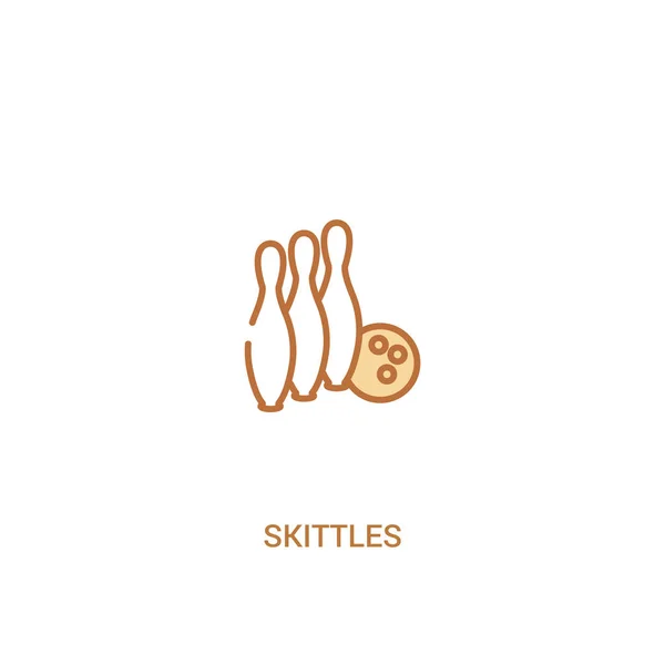 Skittles concept 2 colored icon. простой линейный элемент illustratio — стоковый вектор