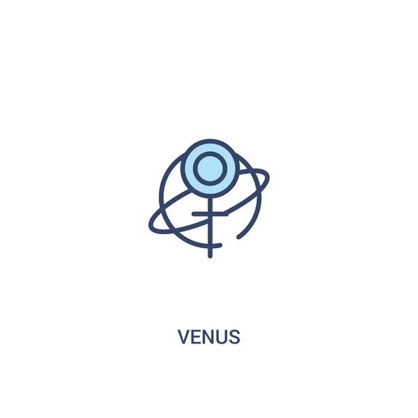 Venus concept 2 έγχρωμο εικονίδιο. εικόνα απλού στοιχείου γραμμής. — Διανυσματικό Αρχείο