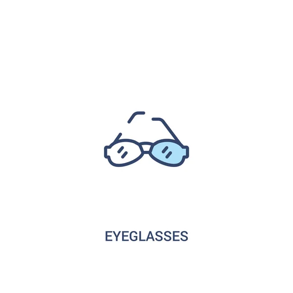 Gözlük kavramı 2 renkli simge. basit satır öğesi illustrat — Stok Vektör
