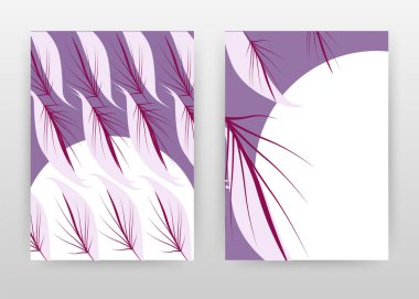 Yıllık rapor, broşür, flye için mor safran dikişsiz tasarım