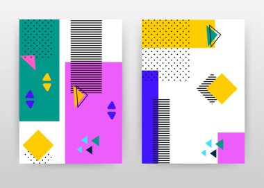 Yıllık rapor, broşür, el ilanı, poster için renkli abstr tasarım