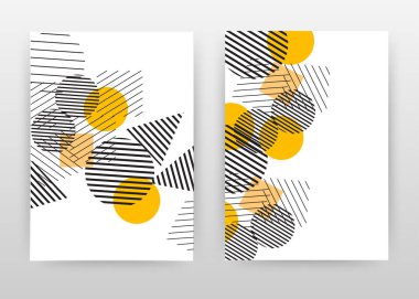 Yıllık rapor, broşür, el ilanı, po için sarı siyah çizgili tasarım