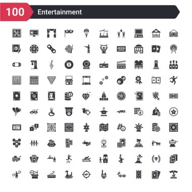 Atlı karınca, altın bilet, hopscotch, şişe topu, ördek, kuğu tekne, kum havuzu, dönen tekerlek, pom pom gibi 100 eğlence simgeleri ayarlayın