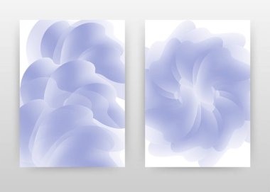 Yıllık rapor, broşür, el ilanı, po için mavi çiçek yaprakları tasarım