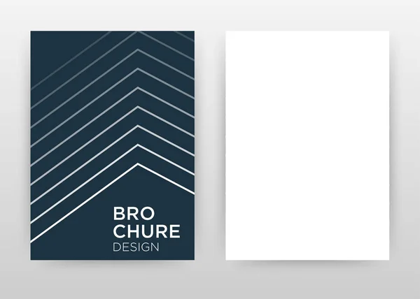 White line seamless on blue, white design for annual report, bro — Stock Vector