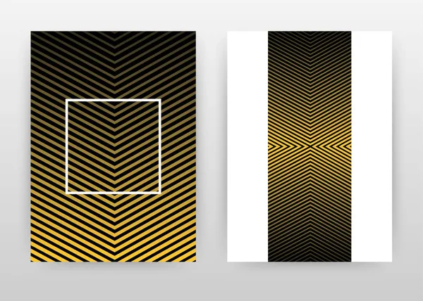 Design de texture sans couture jaune noir pour rapport annuel, brochure — Image vectorielle