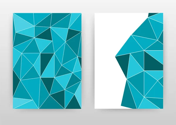 Blue Cyan Diamond Texture Design für Geschäftsbericht, Broschüre, Flyer — Stockvektor