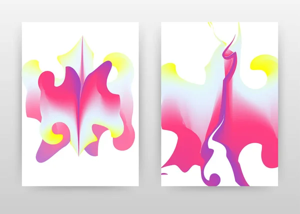 Roze paars groenconcept abstract ontwerp van jaarverslag, Broc — Stockvector