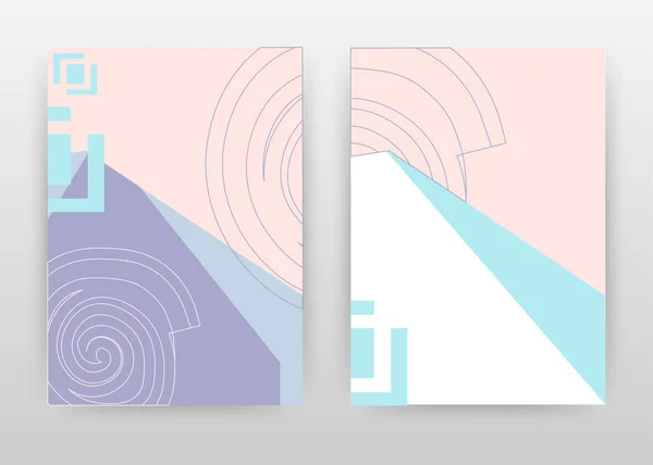 Färgglad rosa, blå, lila design för årsredovisning, broschyr, — Stock vektor
