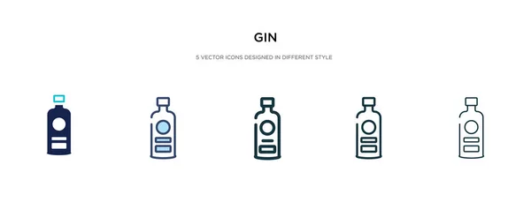 Icono de ginebra en la ilustración de vectores de estilo diferente. dos colores y — Vector de stock