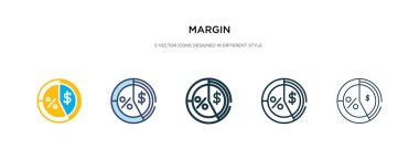 Farklı biçim vektör illüstrasyonunda kenar simgesi. iki renkli 