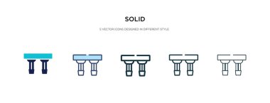 solid icon in different style vector illustration. two colored a