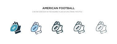 Amerikan futbolcusunun eli top simgesini farklı tutuyordu.