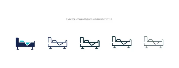 Icono en la ilustración de vectores de estilo diferente. dos de color y b — Vector de stock