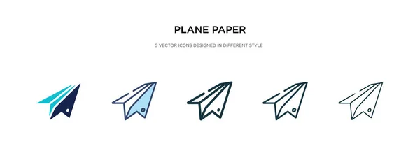 Icono de papel plano en la ilustración de vectores de estilo diferente. dos col — Vector de stock