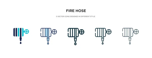 Значок пожежного шланга в іншому стилі Векторні ілюстрації. два кольори — стоковий вектор