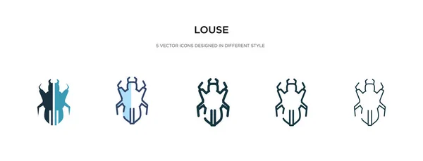 Louse icon in different style vector illustration. two colored a — Stock Vector