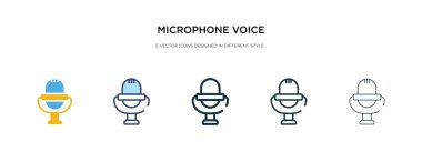 mikrofon ses kayıt simgesi farklı biçim vektör tutkusunda