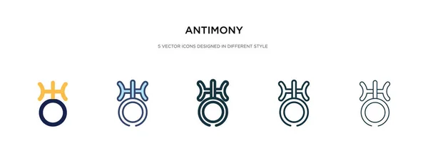 Antimoon icoon in verschillende stijl vector illustratie. twee kleuren — Stockvector