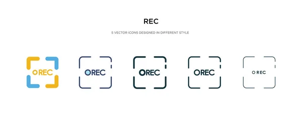 Icono de recreación en la ilustración de vectores de estilo diferente. dos colores y — Vector de stock