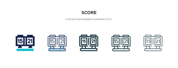Score icon in different style vector illustration. two colored a — Stok Vektör