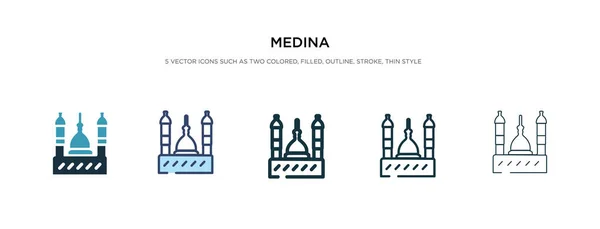 Medina icona in stile diverso vettoriale illustrazione. due colori — Vettoriale Stock