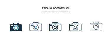 farklı biçimli vec biçiminde yuvarlak kare simgesinin fotoğraf makinesi