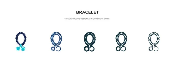 Icona del braccialetto in stile diverso illustrazione vettoriale. due colori — Vettoriale Stock
