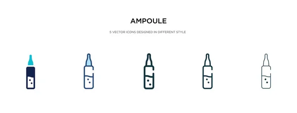 Ampul icoon in verschillende stijl vector illustratie. twee gekleurde — Stockvector