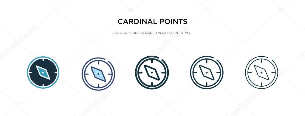 Cardinal points icon in different style vector illustration. two — Stock Illustration Cardinal points icon in different style vector illustration. two Royalty Free Stock Illustrations