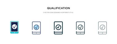 Farklı biçim vektör illüstrasyonunda niteleme simgesi. iki c