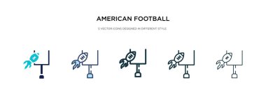 Illu tarzında Amerikan futbolu not simgesi