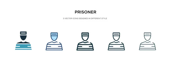 Gefangenensymbol in verschiedenen Stilvektorillustrationen. zweifarbig — Stockvektor