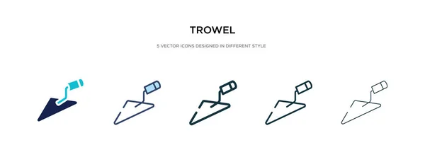 Icono de paleta en la ilustración de vectores de estilo diferente. dos colores — Vector de stock