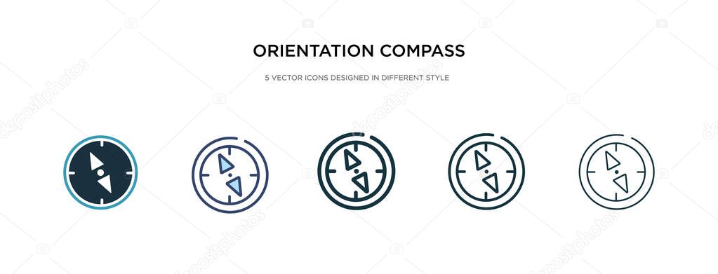 Orientation compass icon in different style vector illustration. — Stock Illustration Orientation compass icon in different style vector illustration. Stock Illustration
