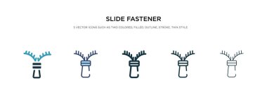 Farklı stil vektör illüstrasyonunda kaydırma sabitleyici simgesi. iki 