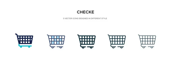 Ícone de verificação em ilustração vetorial de estilo diferente. dois coloridos — Vetor de Stock