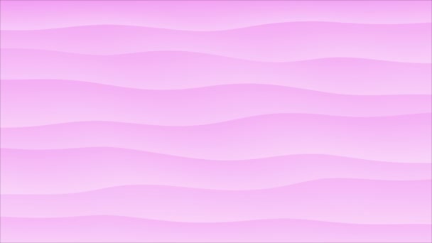 Αφηρημένο φως ροζ φόντο με τα κύματα — Αρχείο Βίντεο