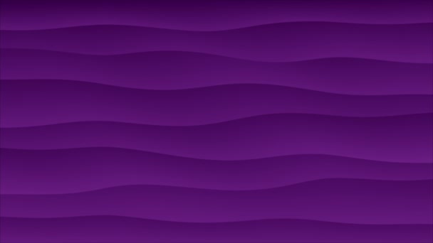 Αφηρημένη μοβ φόντο με κύματα — Αρχείο Βίντεο