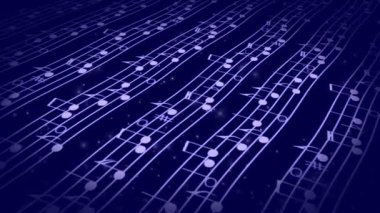 Notalarla soyut müzik arkaplanı