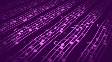 Notalarla soyut müzik arkaplanı