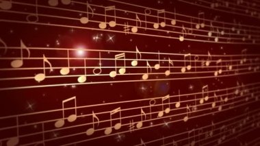 Notalarla soyut müzik arkaplanı