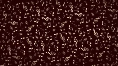 Müzik arka planını notalarla döndürme