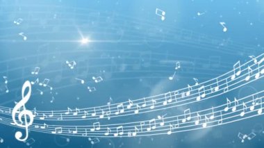 Notalarla soyut müzik arkaplanı